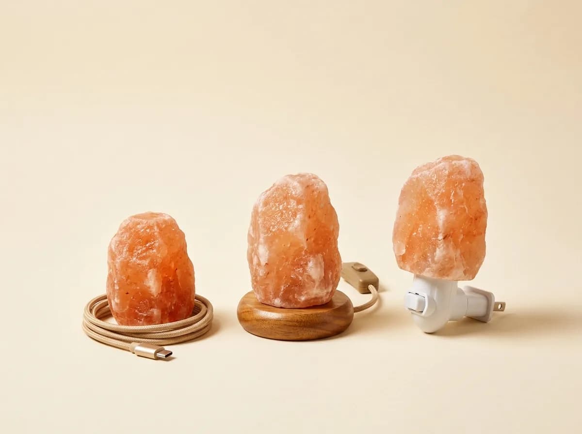USB and night light salt lamps