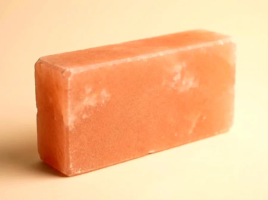 Himalayan salt tile 8" × 4" × 2" — Standard salt brick
