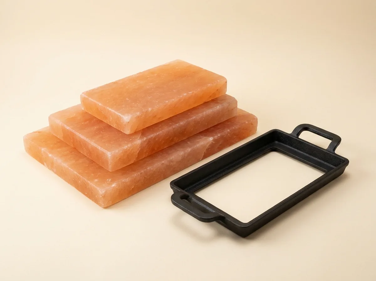 Himalayan salt grilling plates and cooking blocks